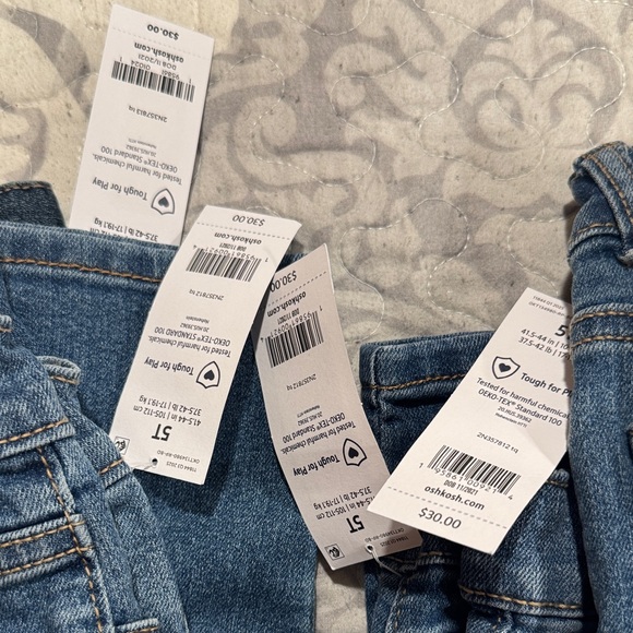 NWT- 4 Pairs Boy’s 5T Jeans - Picture 2 of 2